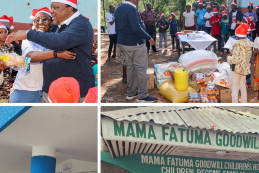Uhuru Kenyatta Distributes  Christmas Gifts To Children Homes In Gatundu